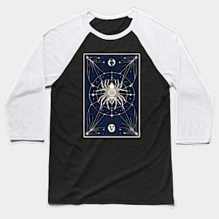 Spider Tarot Card Reader Astrology Occult Baseball T-Shirt